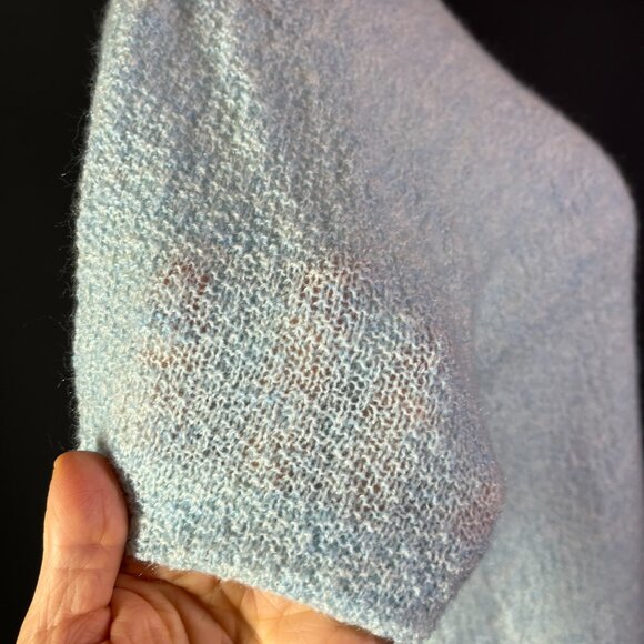 Vintage Rinardo Size S Blue Short Sleeve Sweater Zefkrome - Picture 6 of 9